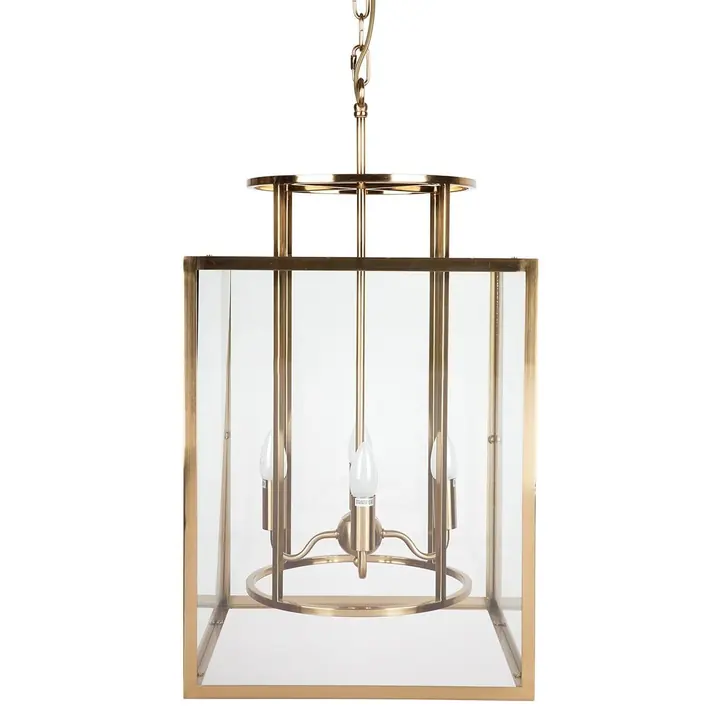 A large brass dome pendant by Cafe Lighting and Living