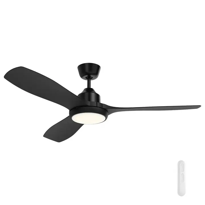 A Raptor 131 cm DC ceiling fan with remote and LED light